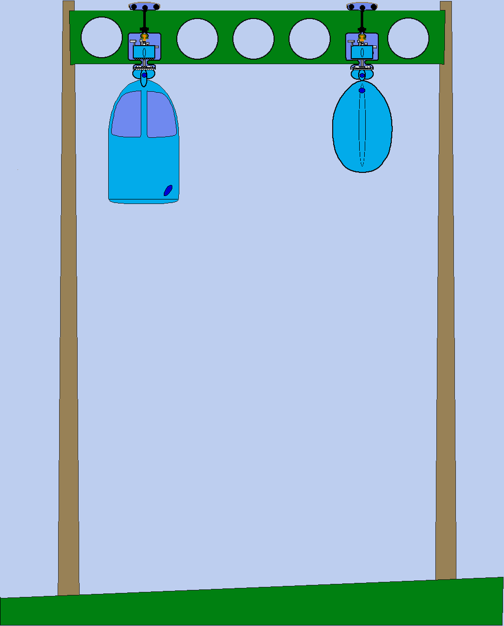 Rural 2-way two-track guideway